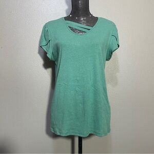 Crewneck Asymmetrical Strap Top